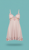 Camisola sleepwear mesh blush suave