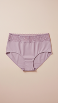 Calcinha cintura alta lilac veil microfibra