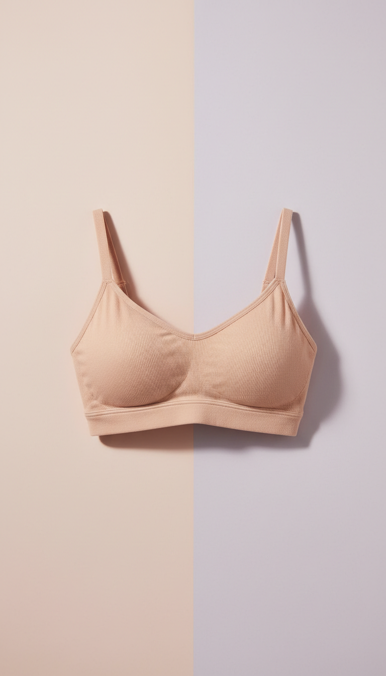 Bralette lounge bare peach sem aro