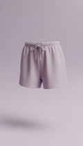 Shorts lounge lavanda mist modal canelado