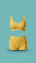 Conjunto lounge amarelo sunbeam sem aro