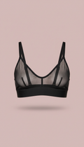 Bralette de tule preto ink